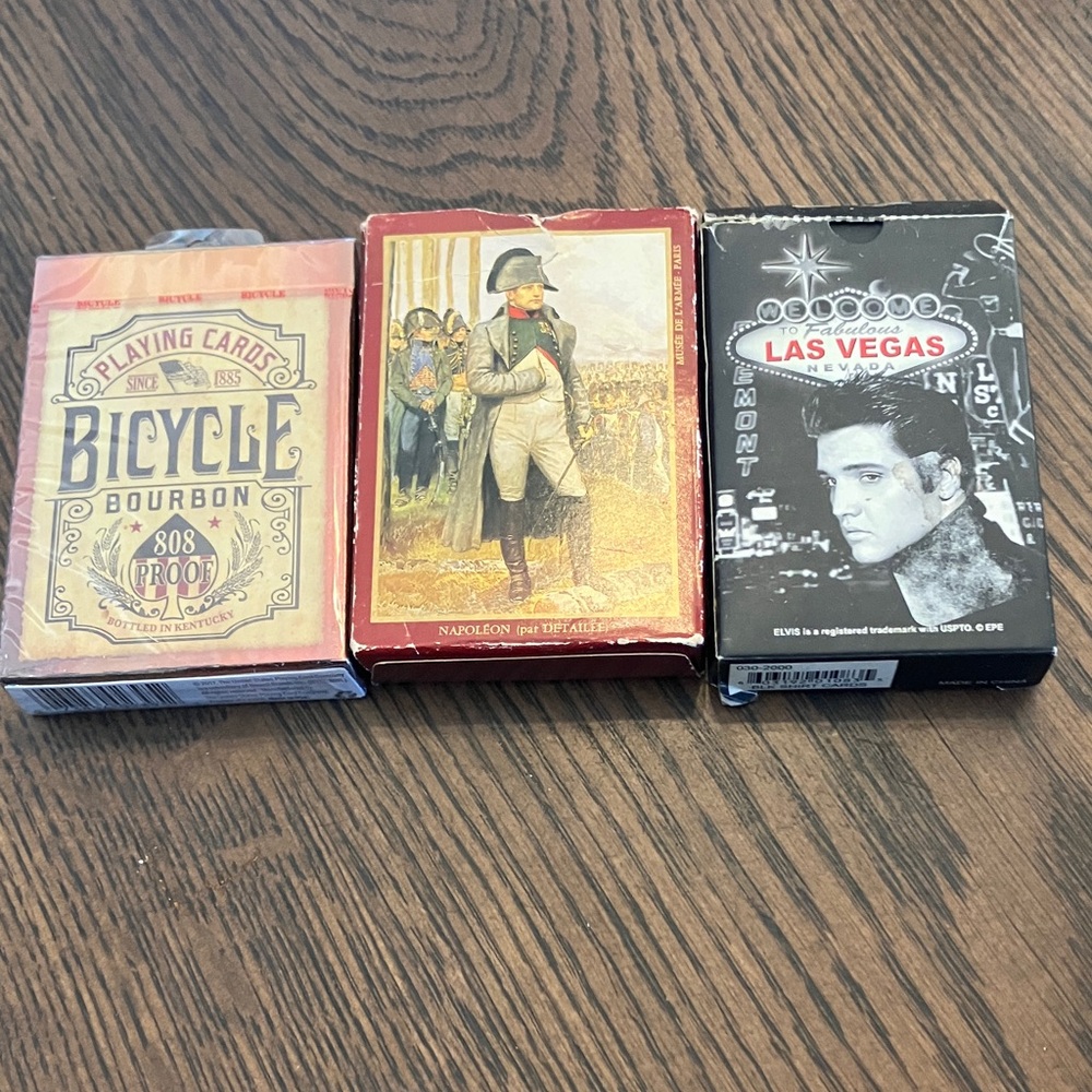 Playing Cards New And Vintage Lot of Three